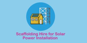 Scaffolding solar power installation